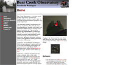 Desktop Screenshot of bearcreekobservatory.com